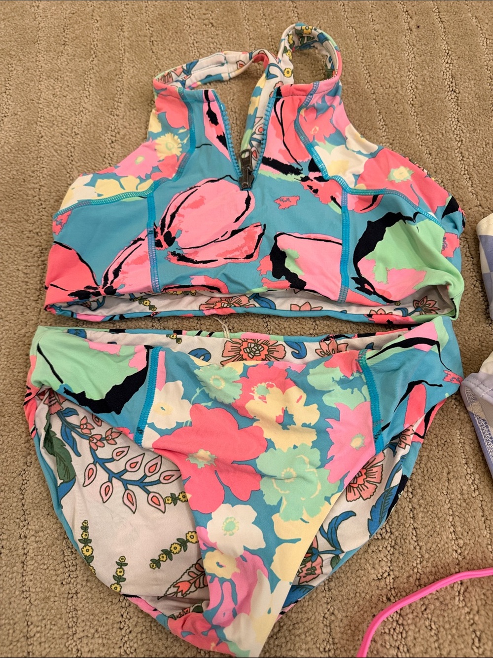 Maaji Girls Floral Bikini Set in Pink, Aqua, Mint, Yellow
